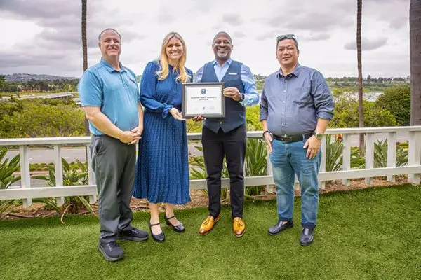 Marriot Bayview Accepting WaterStar Award