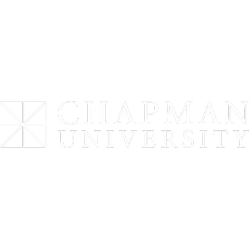 Chapman University logo with a geometric square icon on a green background.