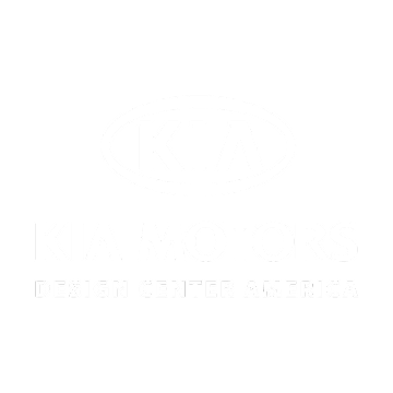 KIA MOTORS Design Center America logo on a green background