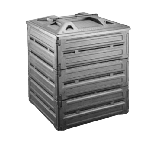 Stackable metal crate with a hinged top lid for storage.